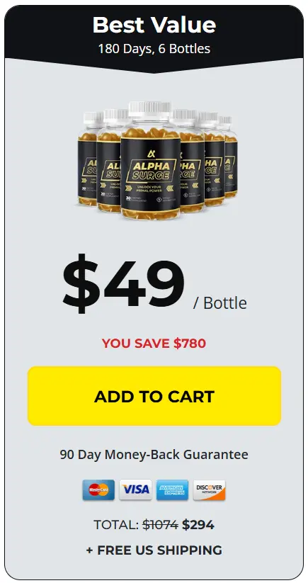 Alpha Surge - 6 Bottle